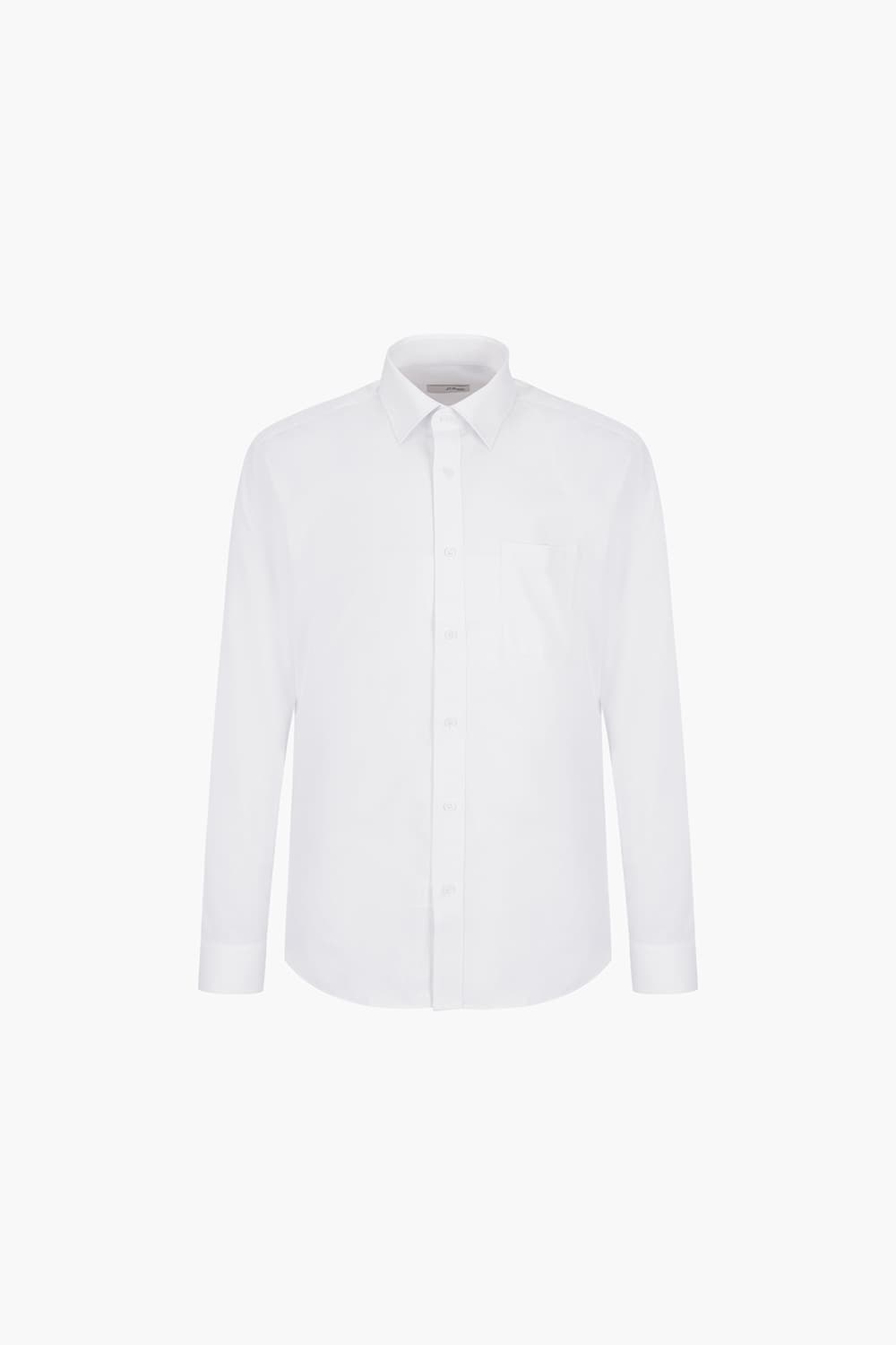 사틴 솔리드 161 비즈니스 셔츠 화이트 SE5SM11LS161SWH