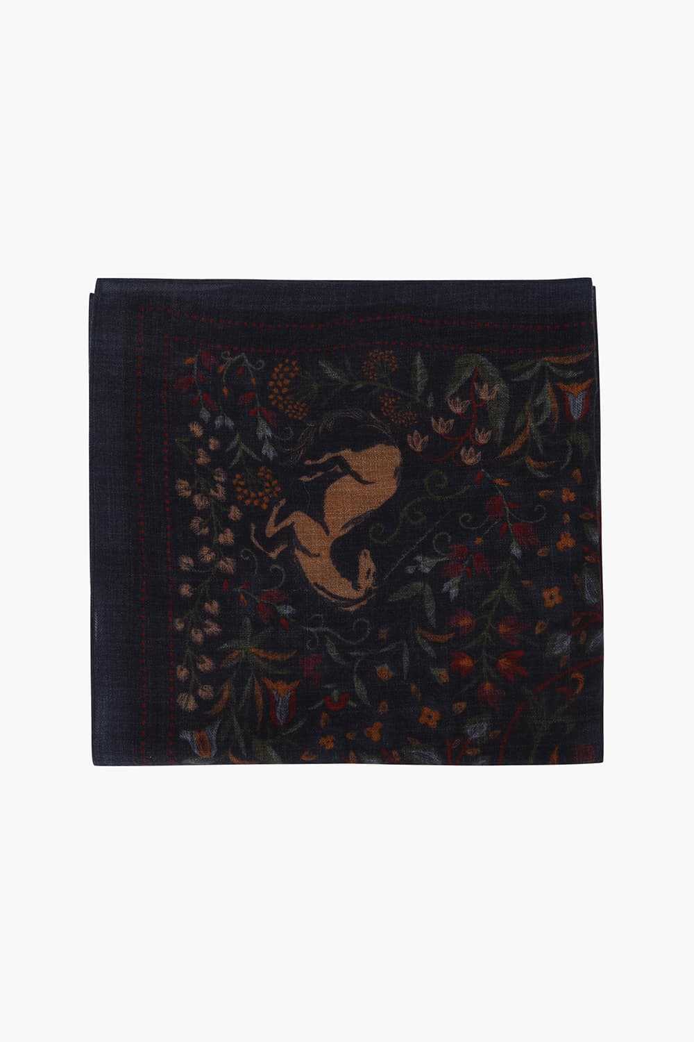 UNICORN 울 시누아즈리 패턴 스카프 BED140801