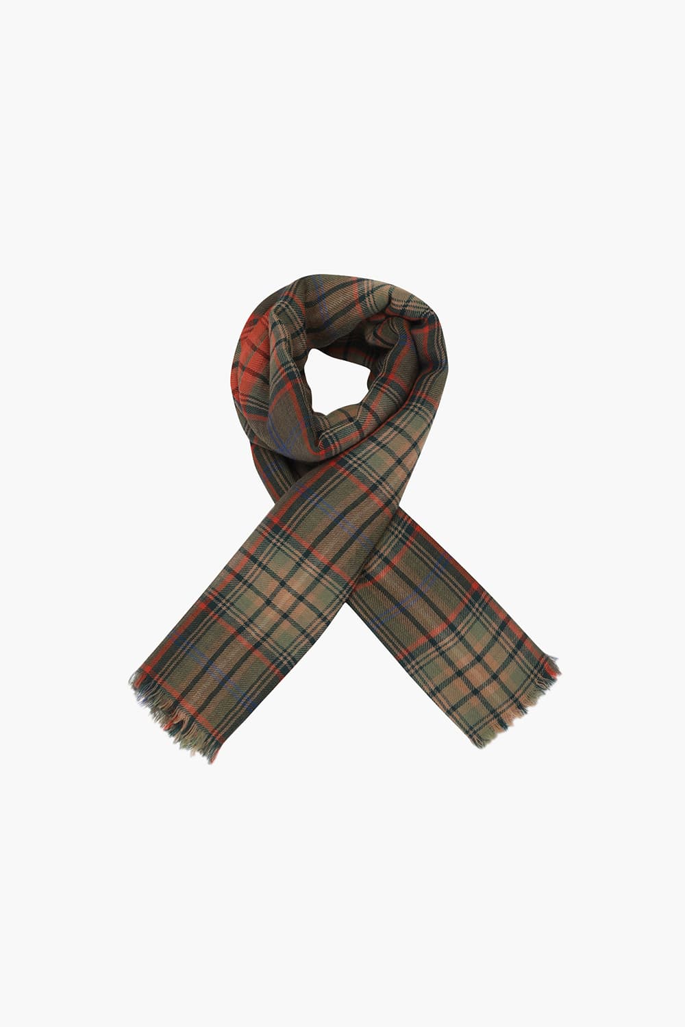 Tartan Check Wool Scarf QE5FMHTSC202Q44