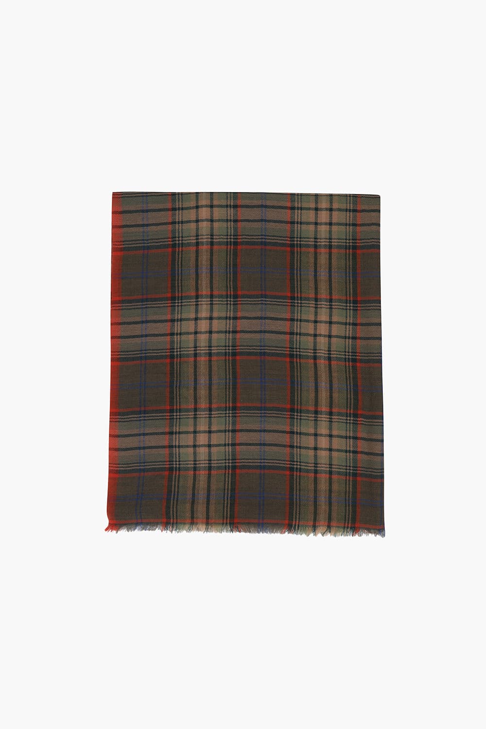 Tartan Check Wool Scarf QE5FMHTSC202Q44