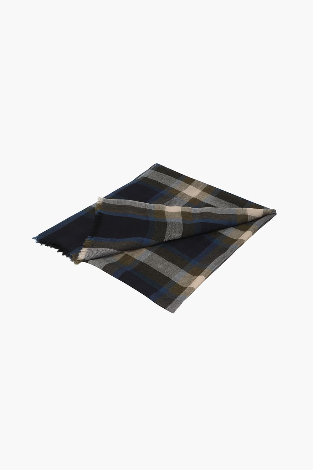 Tartan Check Wool Scarf QE5FMHTSC202Q63