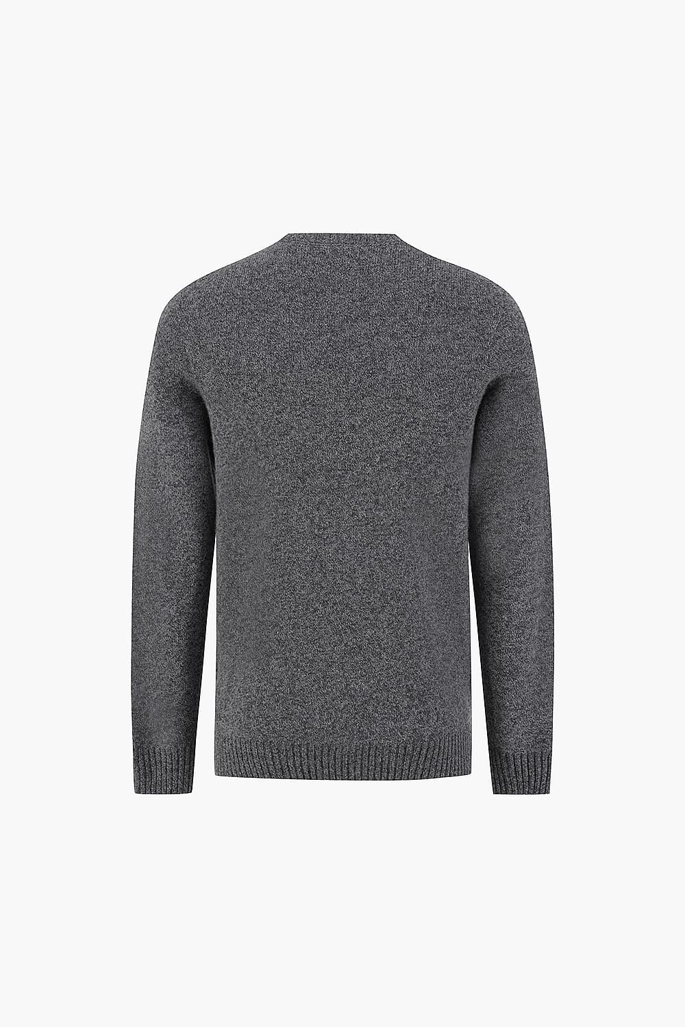 Seamless Crew Neck Wool Knit QE5FMHTKN102Q95