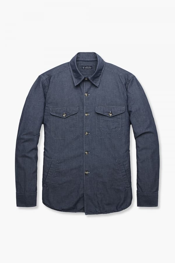 코튼 인디고 셔츠자켓 네이비 RE1SMBASH202R64