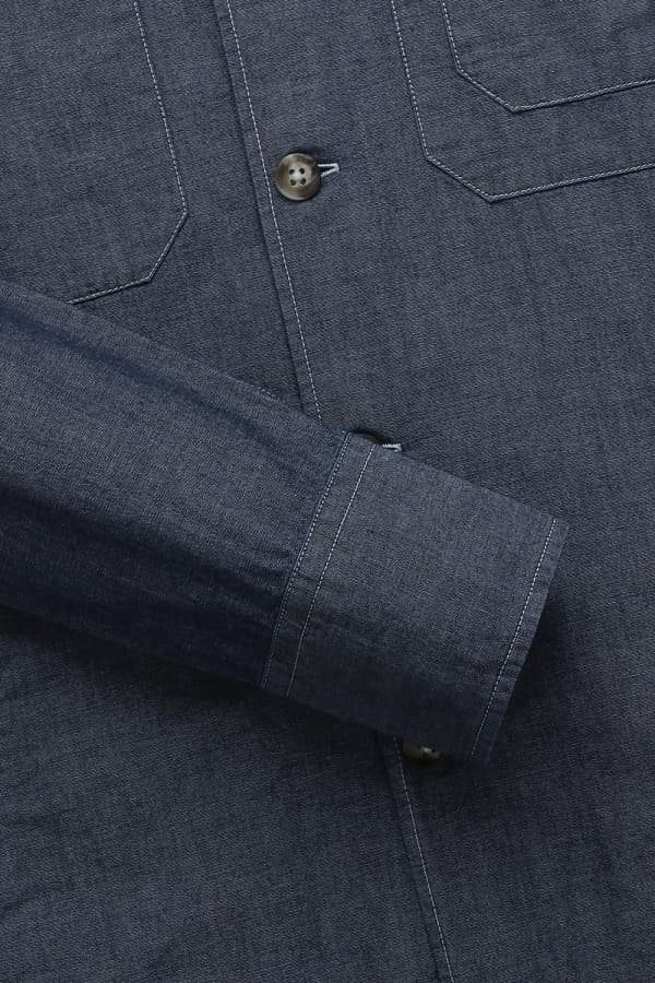 코튼 인디고 셔츠자켓 네이비 RE1SMBASH202R64