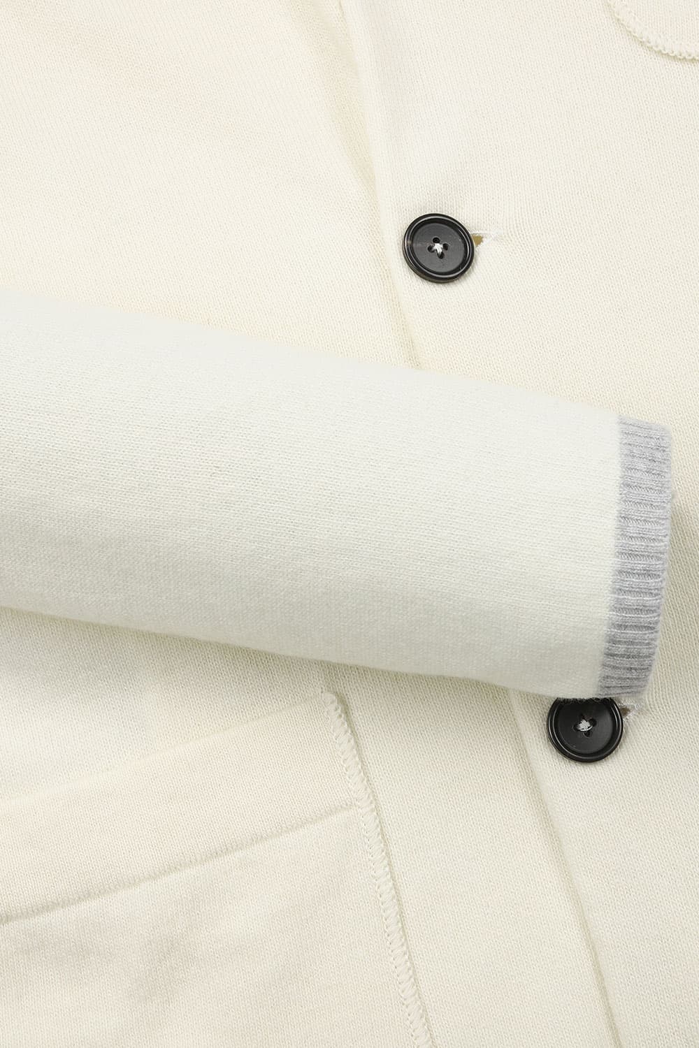 캐시미어 믹스 자켓 스웨터 아이보리 RE2FMBAKN202R10