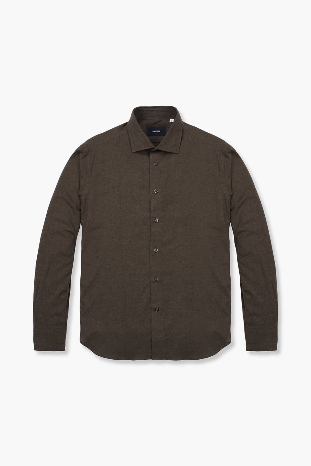 코튼 플라넬 슬림셔츠 브라운 RE2FMBASH801R88