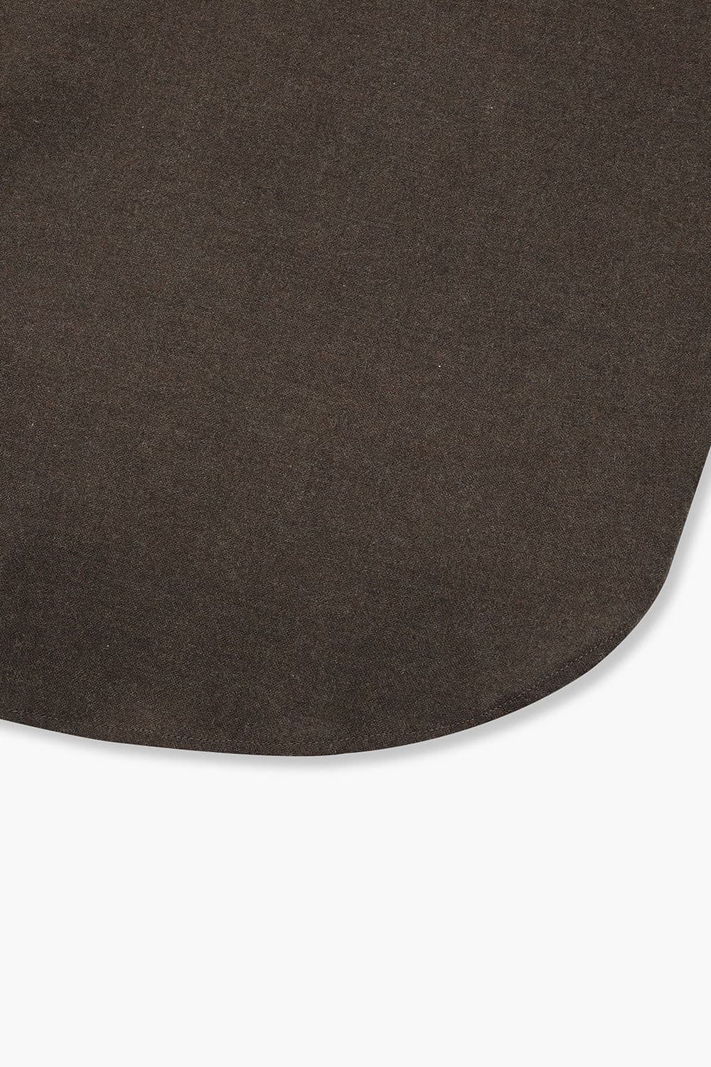 코튼 플라넬 슬림셔츠 브라운 RE2FMBASH801R88