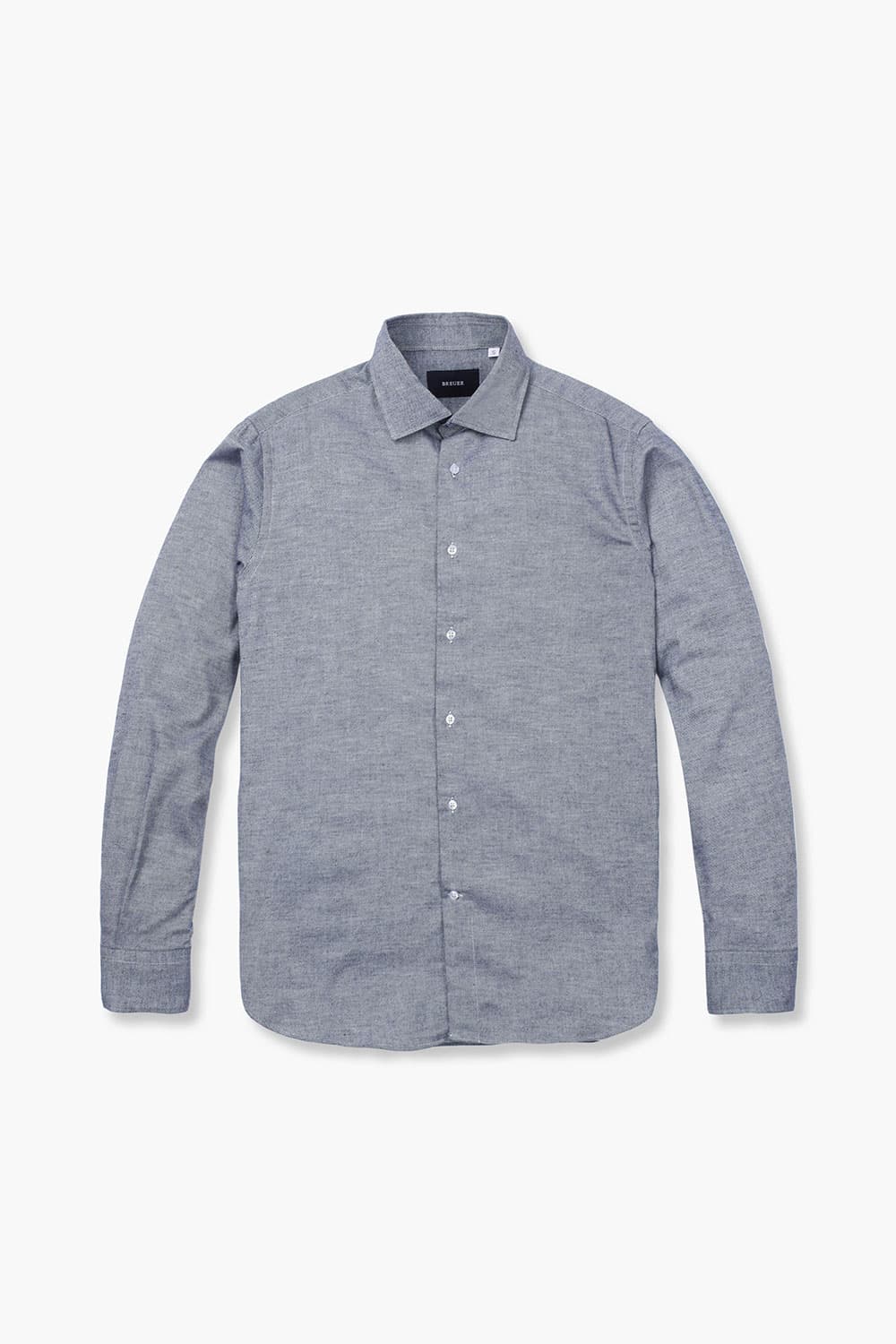 코튼 플라넬 슬림셔츠 네이비 RE2FMBASH803R63