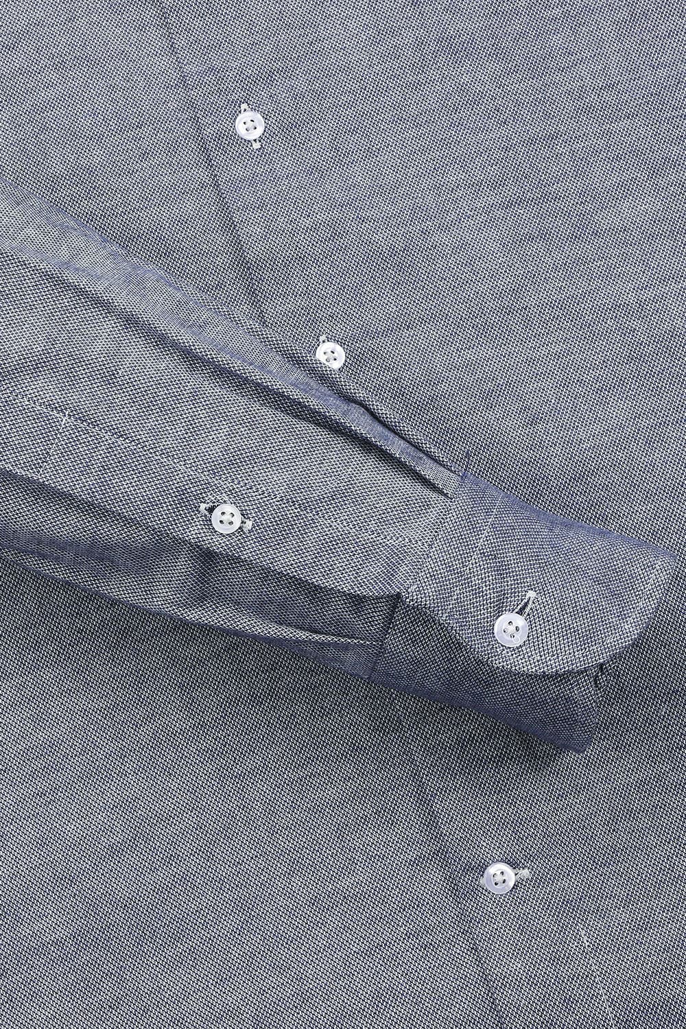 코튼 플라넬 슬림셔츠 네이비 RE2FMBASH803R63