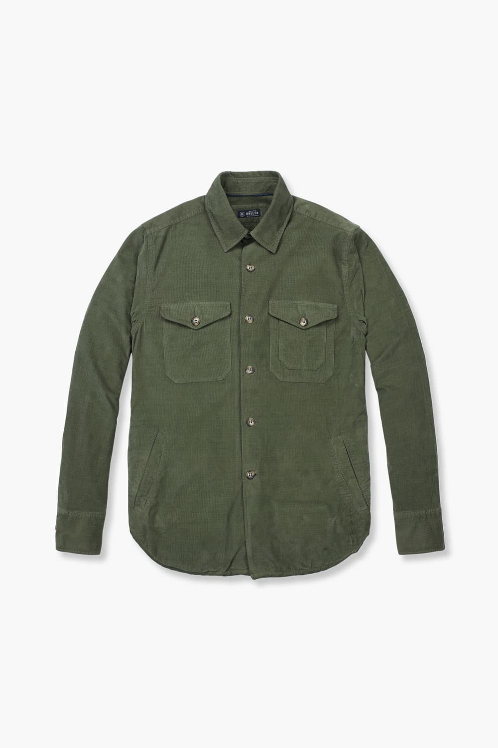 코튼 코듀로이 셔켓 카키 RE2FMBASH201R77