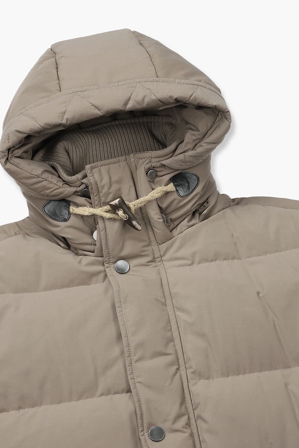 롱 후드 구스점퍼 라이트 브라운 RE2FMBAOT806R82