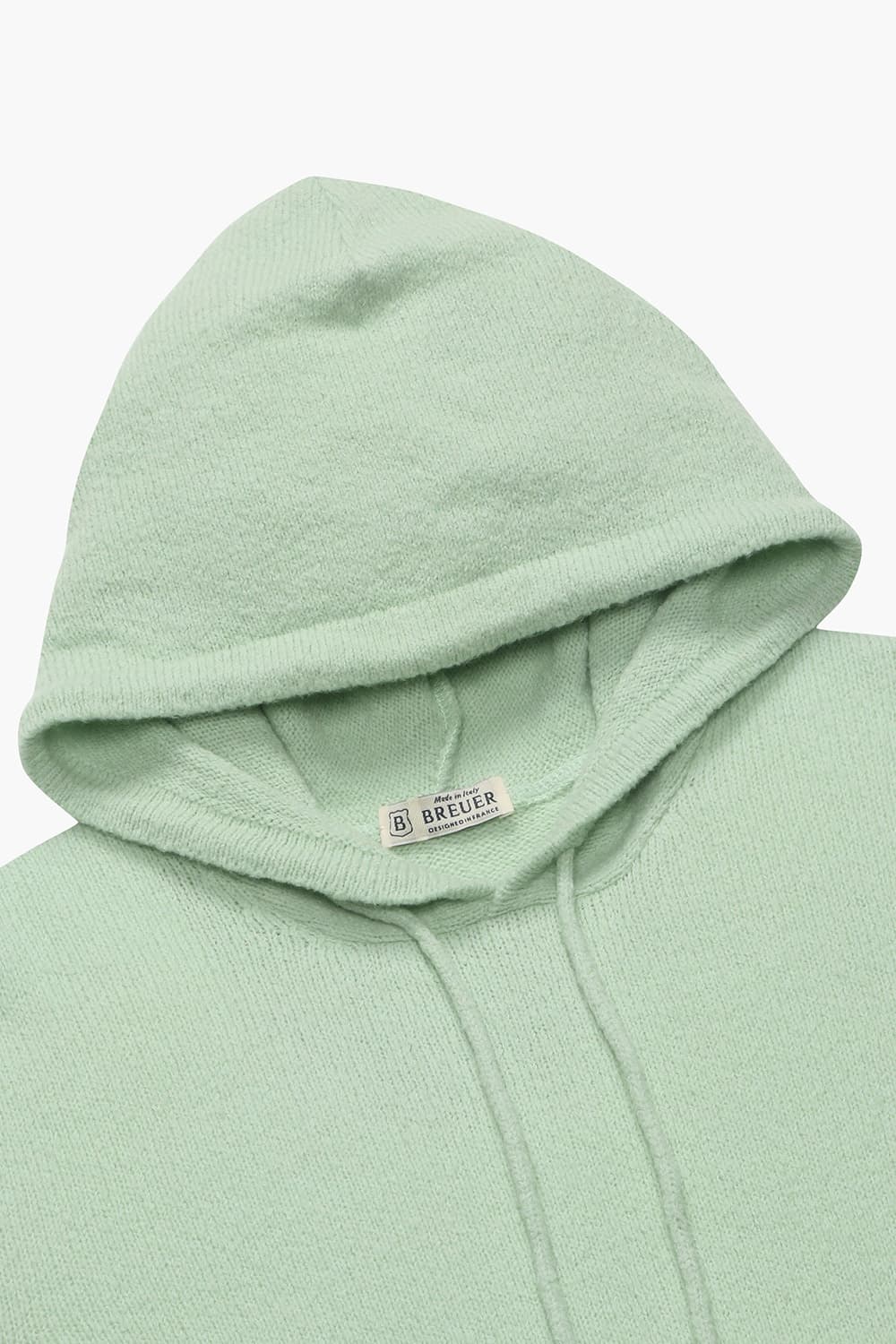 코튼믹스 후드 니트 라이트 그린 RE3SMBAKN102R70
