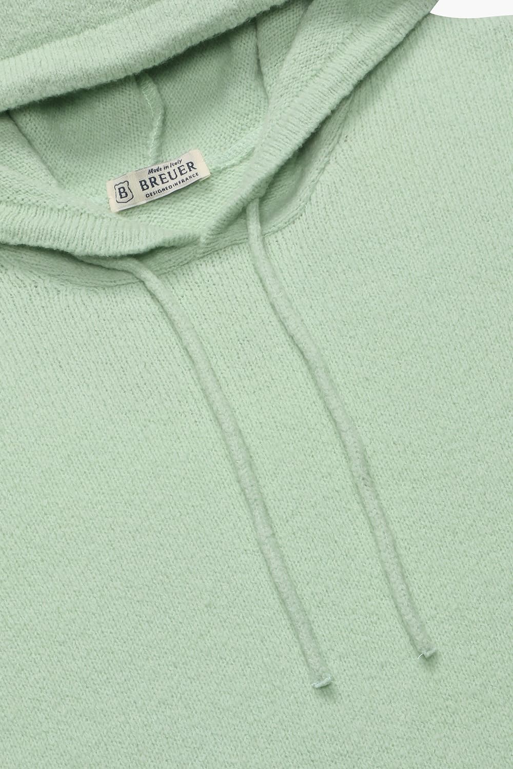 코튼믹스 후드 니트 라이트 그린 RE3SMBAKN102R70