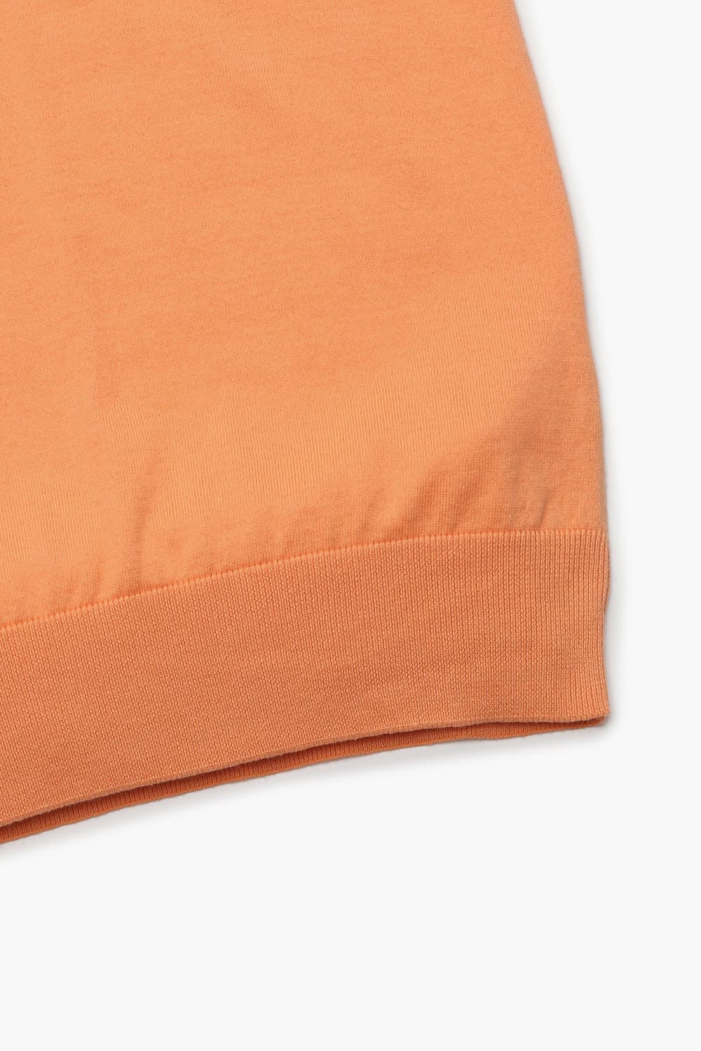 코튼 카라넥 반소매 니트 오렌지 RE3SMBAKN501R40