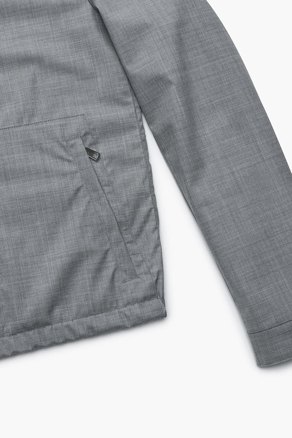 울폴리 믹스 후드 블루종 라이트 그레이 RE3SMBAOT802R92