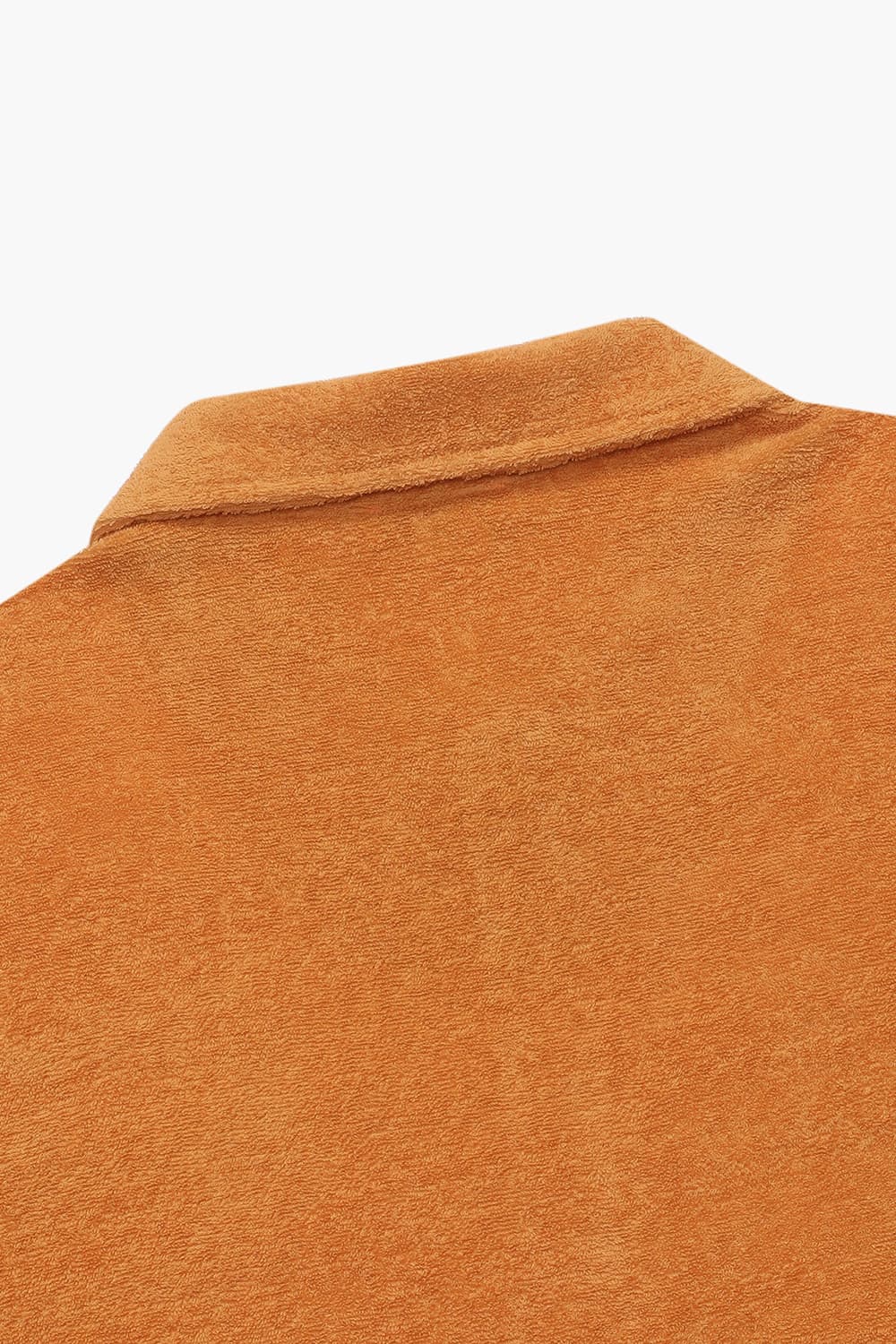 코튼 테리 카라넥 반소매 티셔츠 오렌지 RE3SMBAPO201R40