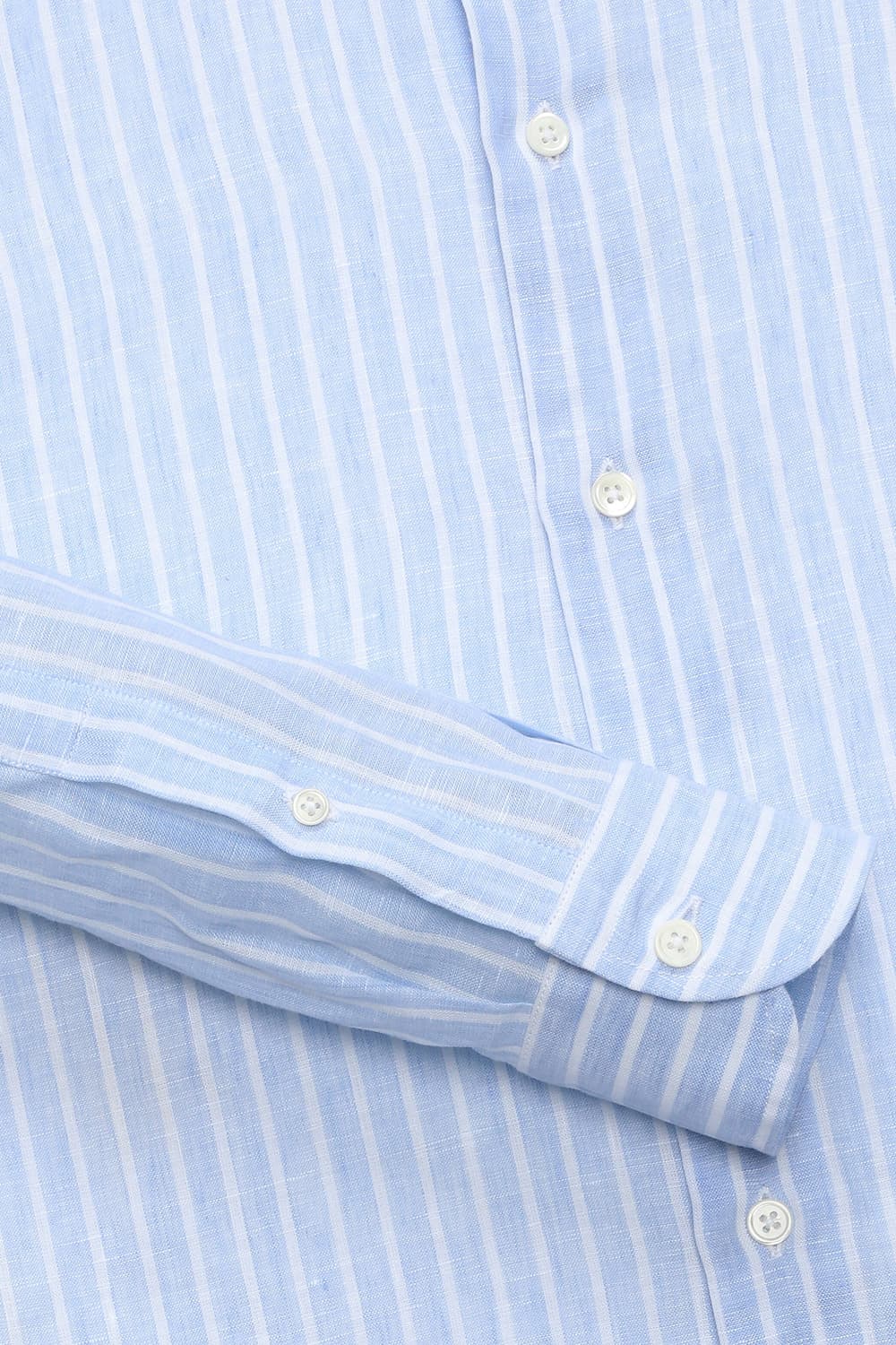 린넨 스트라이프 셔츠 블루 RE3SMBASH103R62