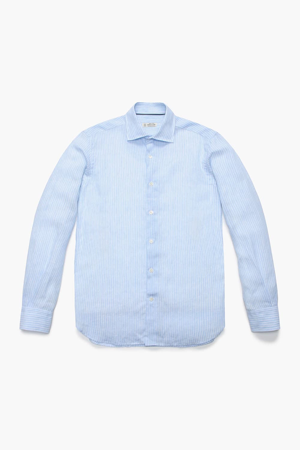 린넨 스트라이프 셔츠 블루 RE3SMBASH105R62