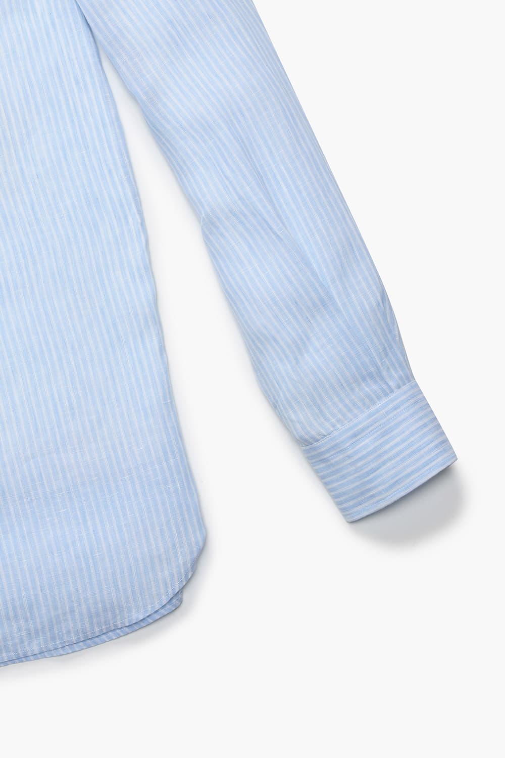 린넨 스트라이프 셔츠 블루 RE3SMBASH105R62