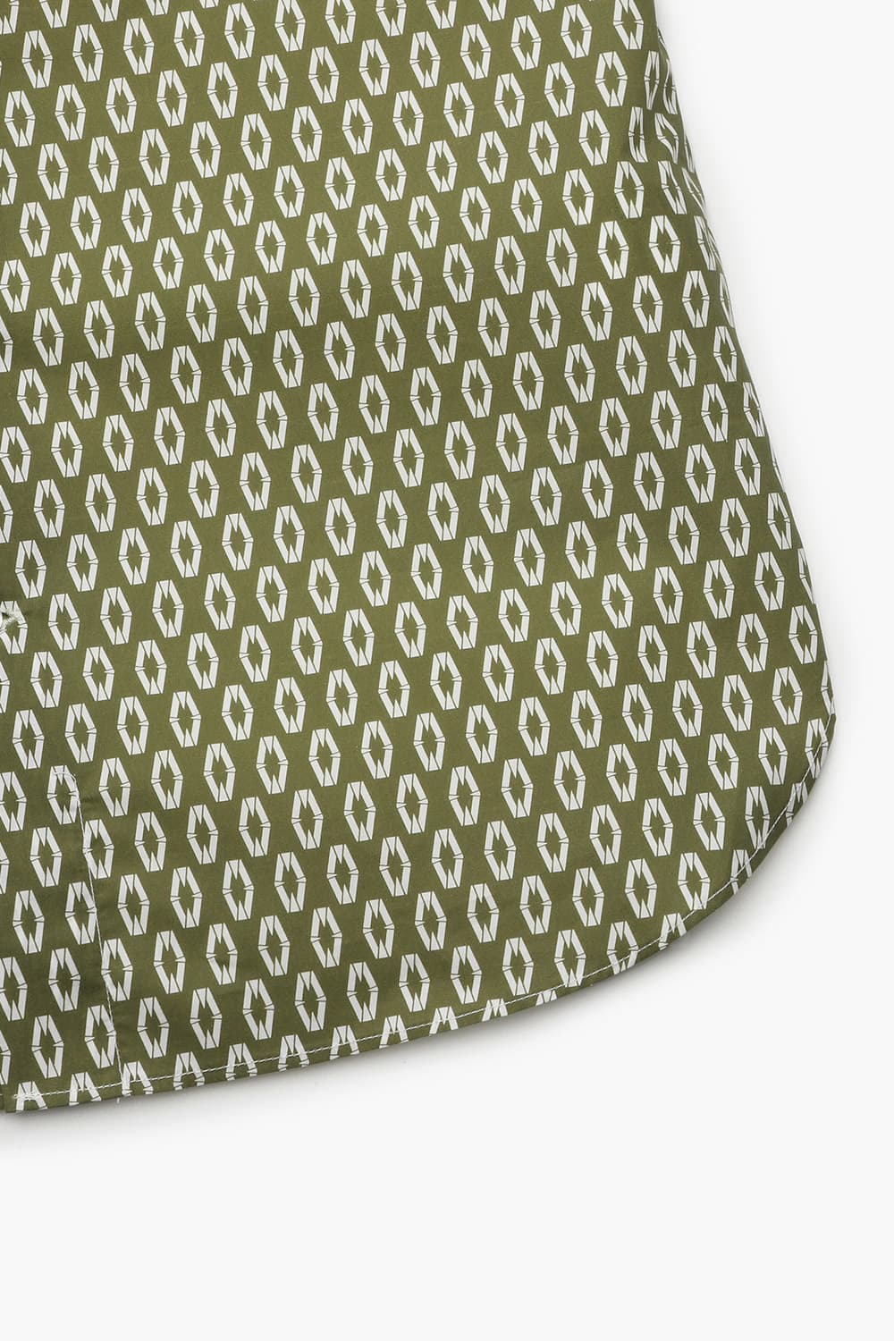 프린트 반소매 셔츠 카키 RE3SMBASH852R75