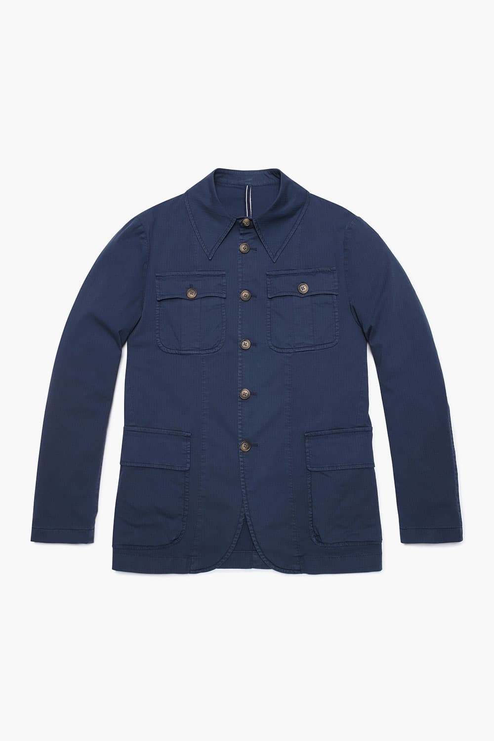 코튼 스트라이프패턴 사파리 자켓 네이비 RE3SMBAOT901R65