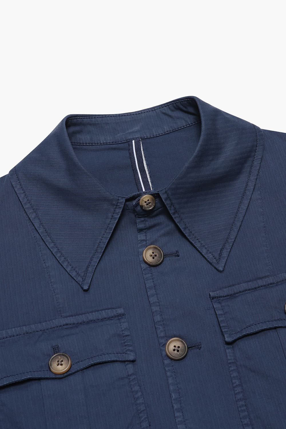 코튼 스트라이프패턴 사파리 자켓 네이비 RE3SMBAOT901R65