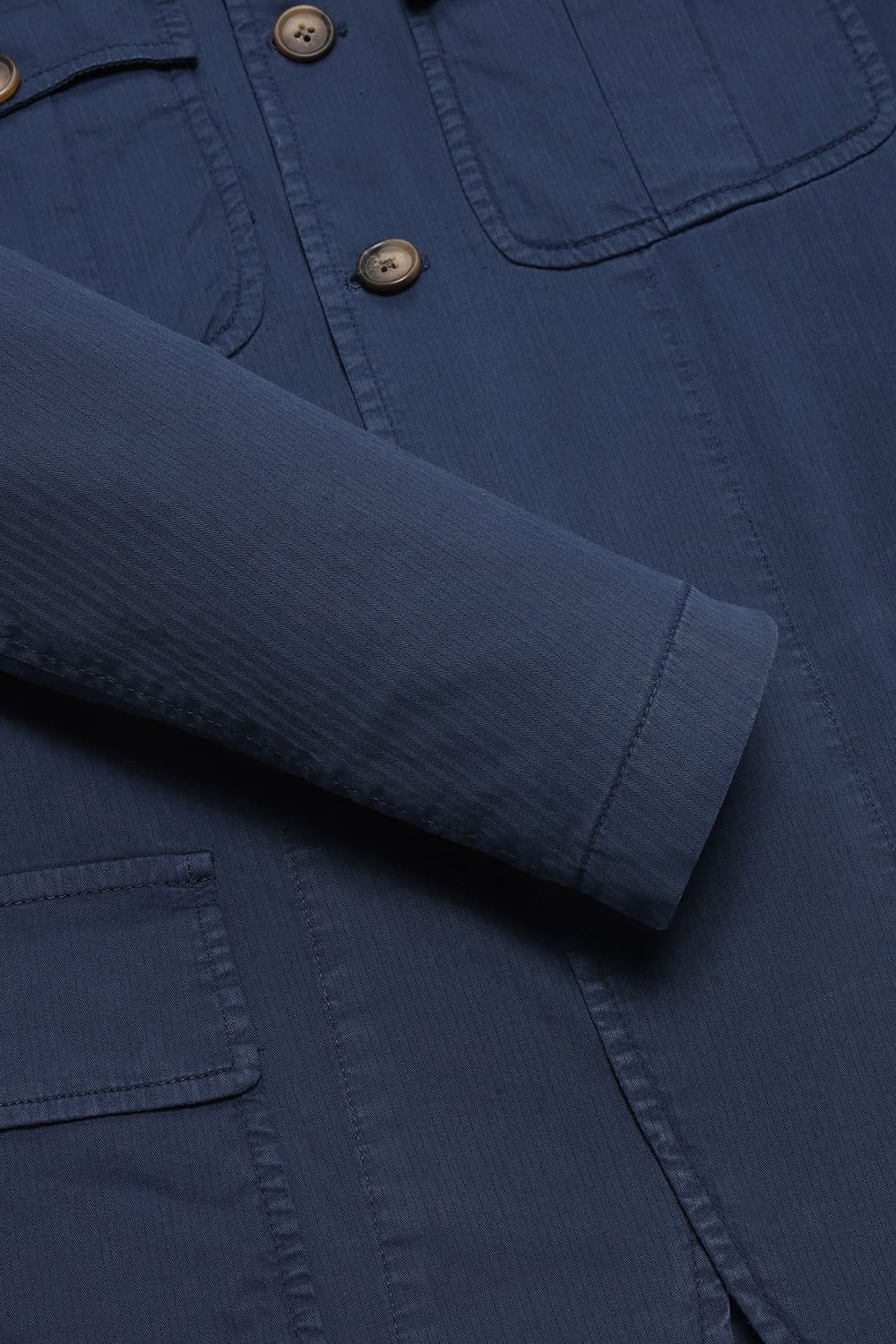 코튼 스트라이프패턴 사파리 자켓 네이비 RE3SMBAOT901R65