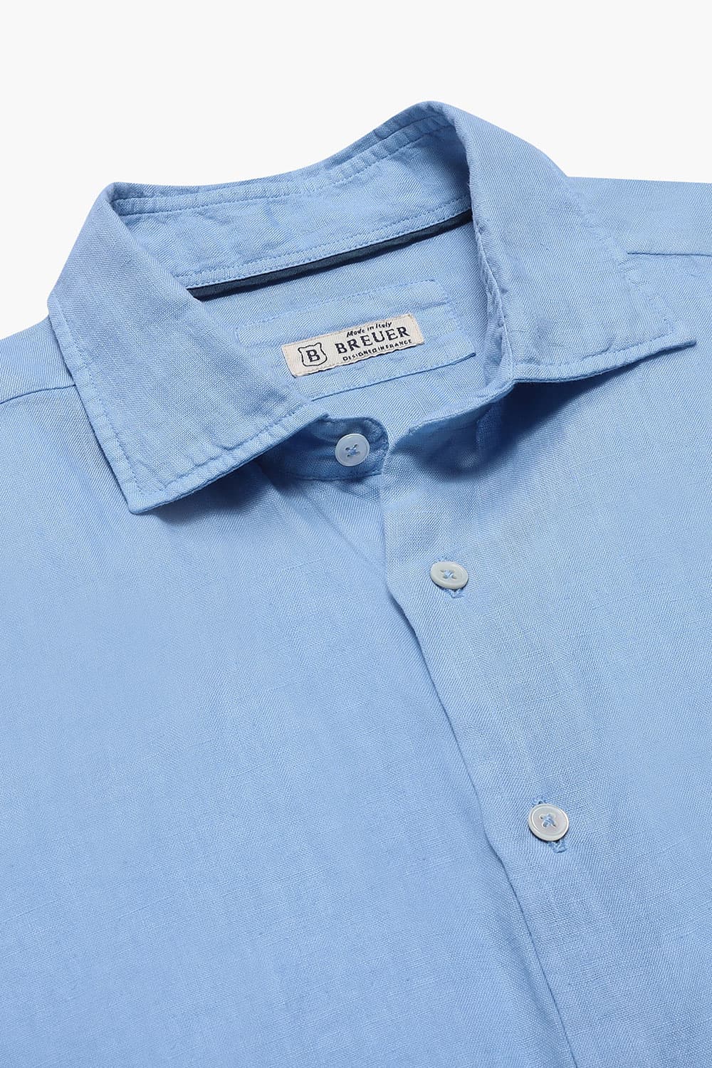 린넨 솔리드 셔츠 블루 RE3SMBASH107R63