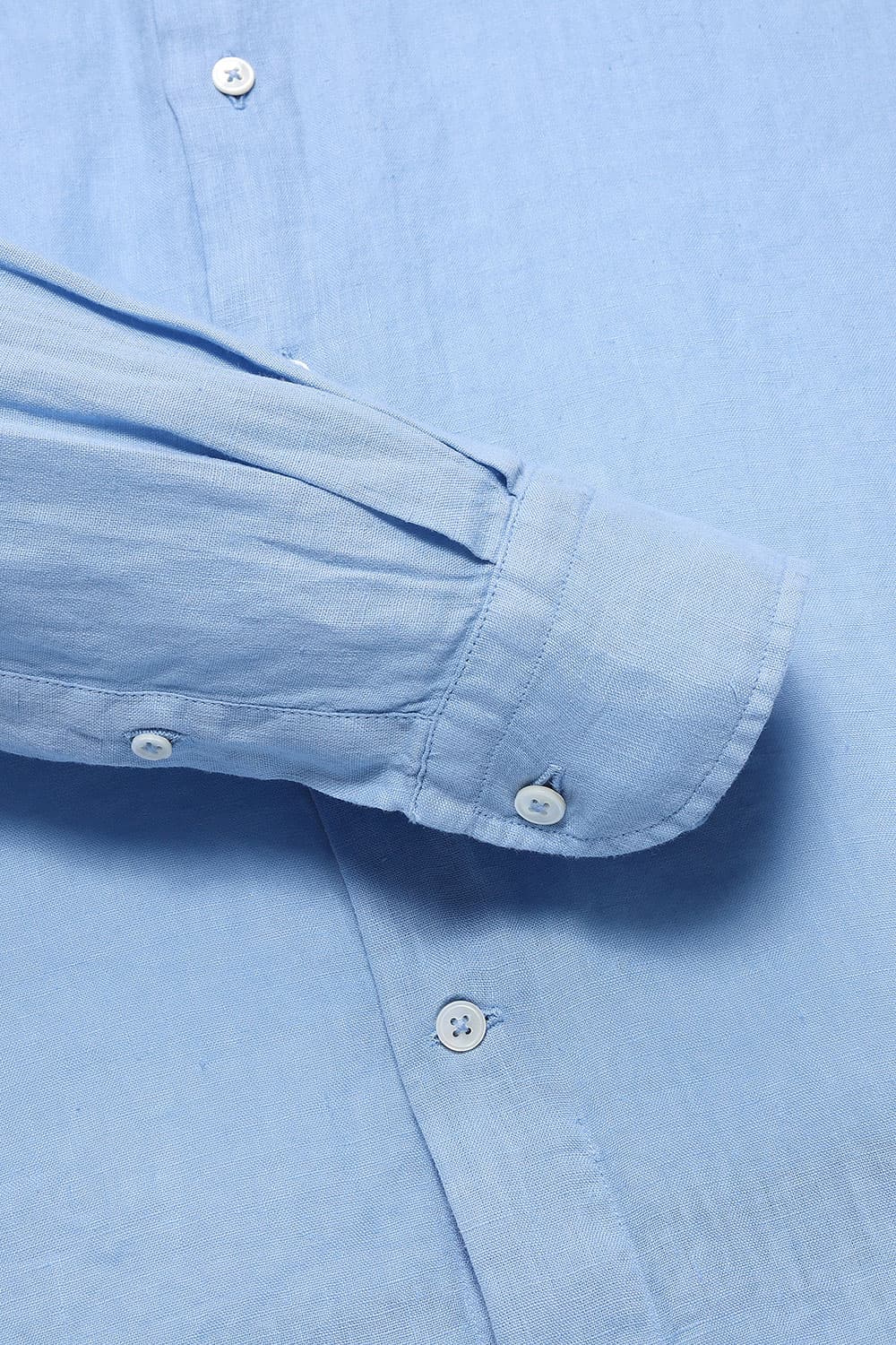 린넨 솔리드 셔츠 블루 RE3SMBASH107R63