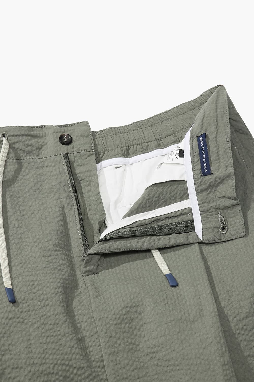코튼 시어써커 스트링팬츠 카키 RE3SMBAPT804R77