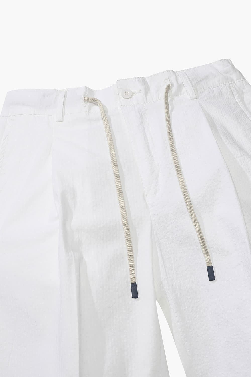 코튼 시어써커 스트링팬츠 화이트 RE3SMBAPT804R01