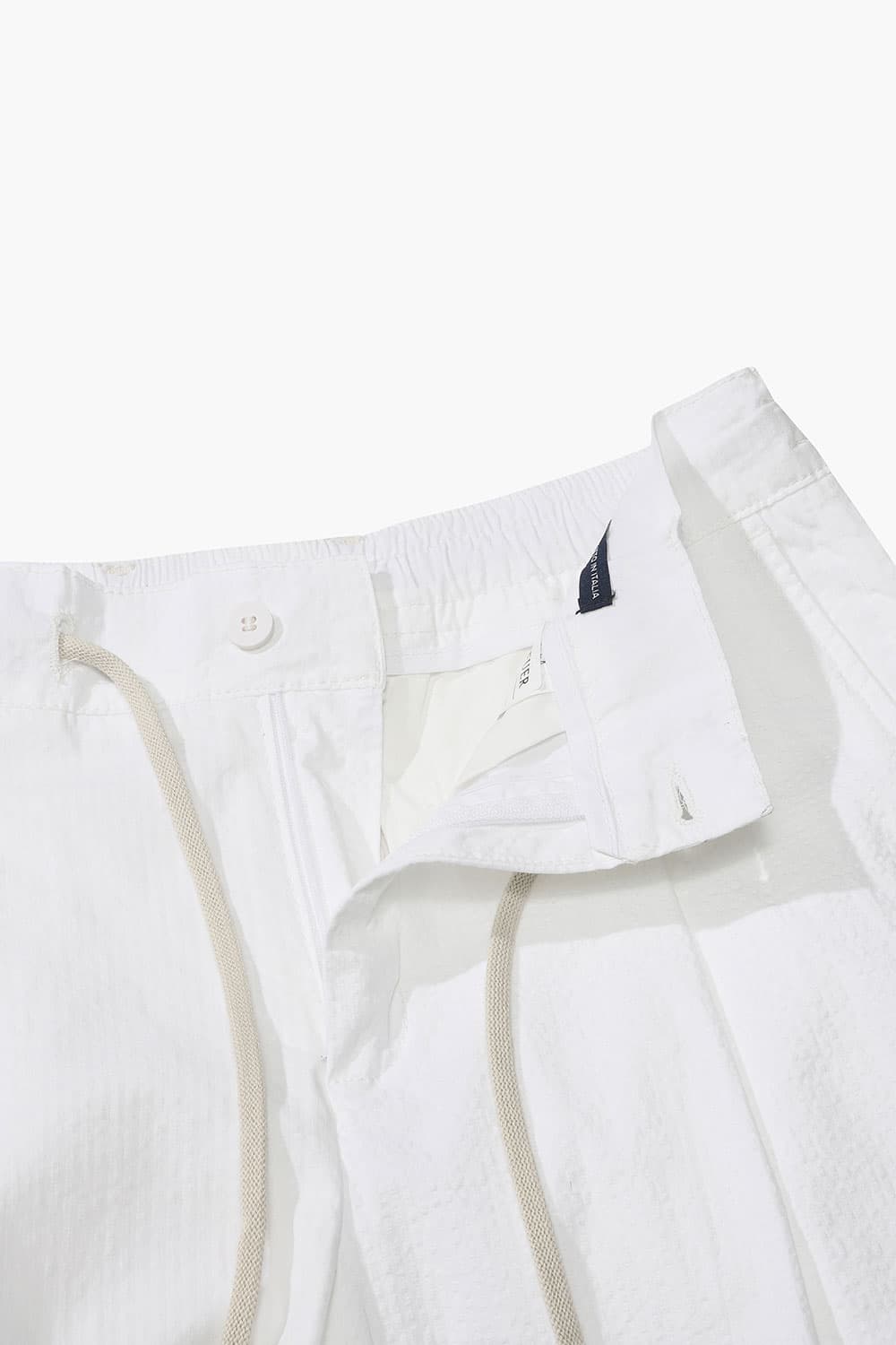 코튼 시어써커 스트링팬츠 화이트 RE3SMBAPT804R01