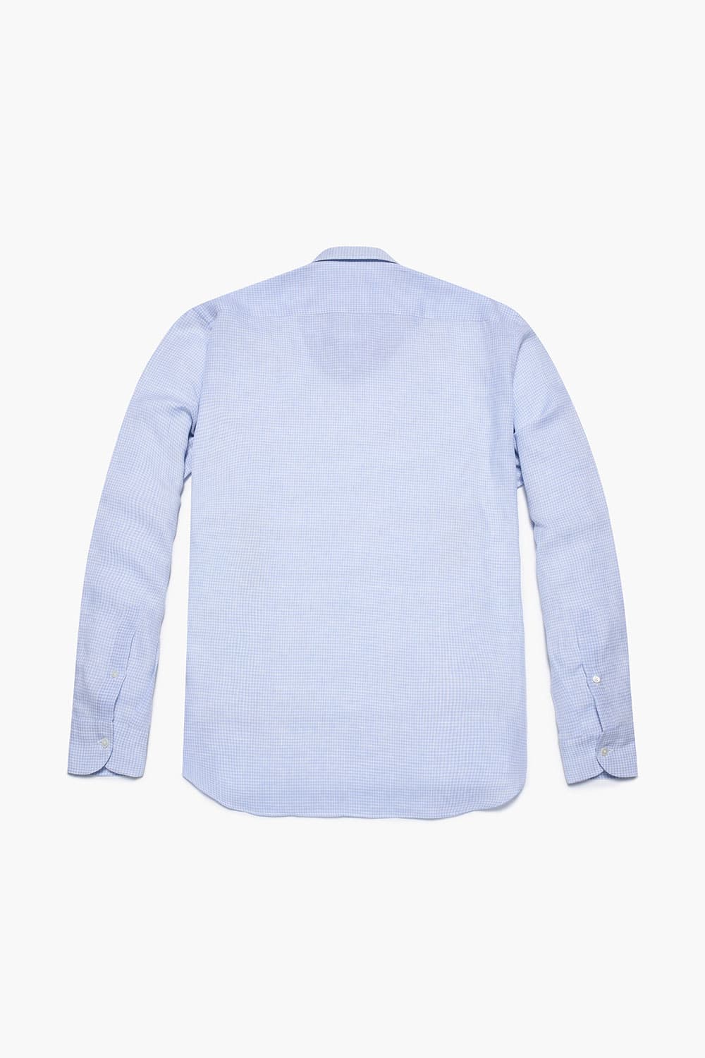 린넨 마이크로깅엄체크 셔츠 블루 RE3SMBASH104R63