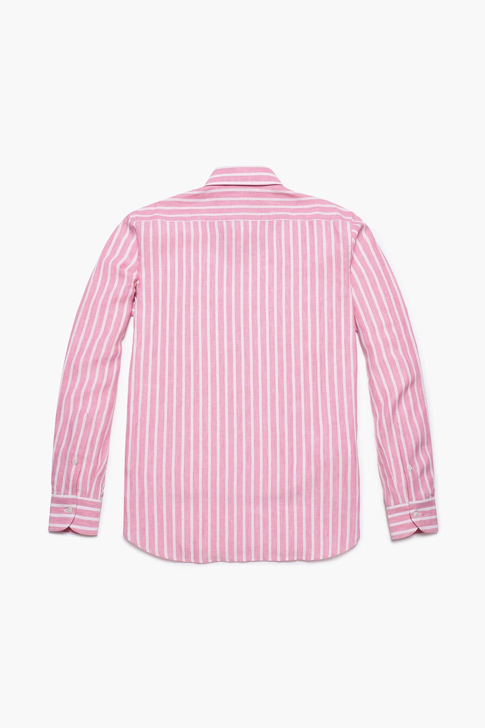 린넨 볼드 스트라이프 셔츠 핑크 RE3SMBASH106R35