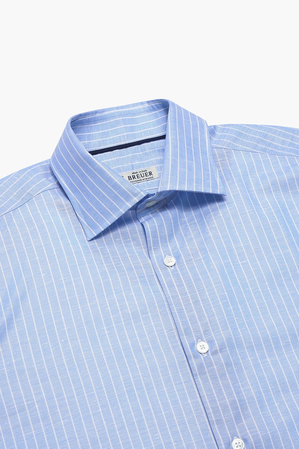 린넨믹스 스트라이프 셔츠 블루 RE3SMBASH102R64