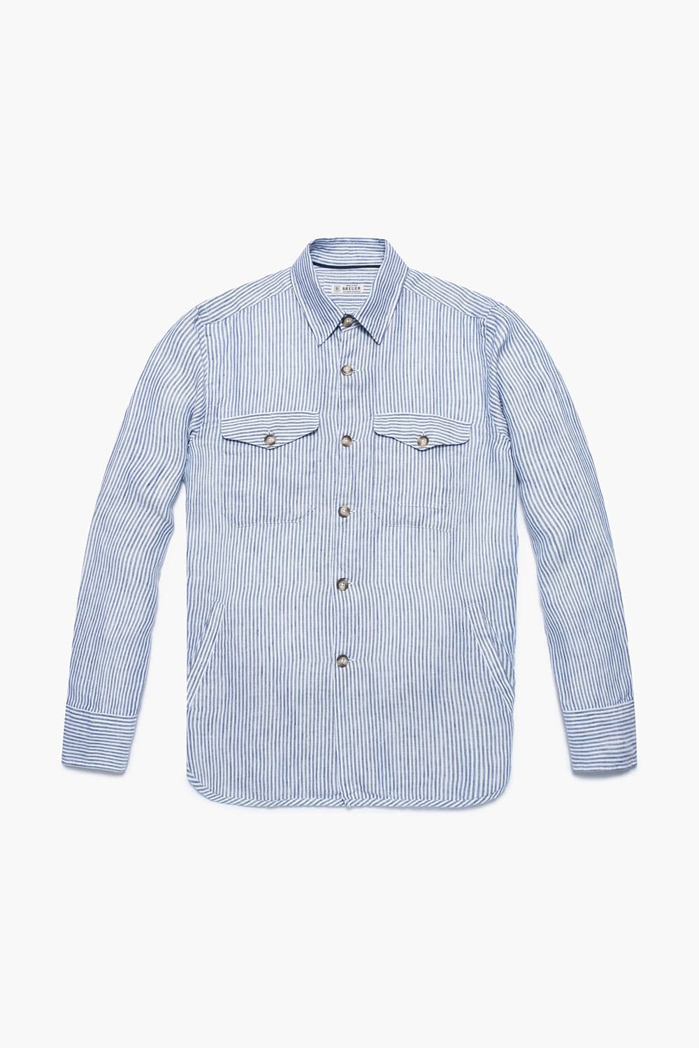 린넨 셔츠재킷 블루 RE3SMBASH201R63