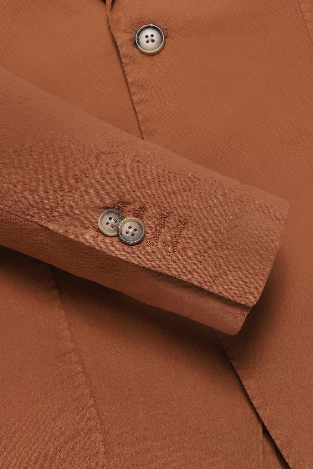 코튼 시어써커 솔리드 재킷 오렌지 RE3SMBAJA904R42