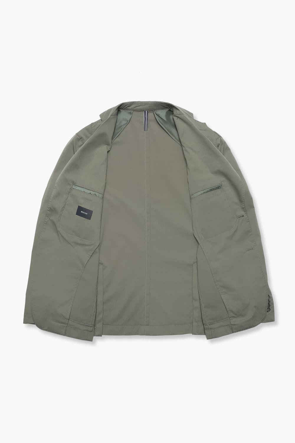 코튼폴리 솔리드 재킷 카키 RE3SMBAJA902R75