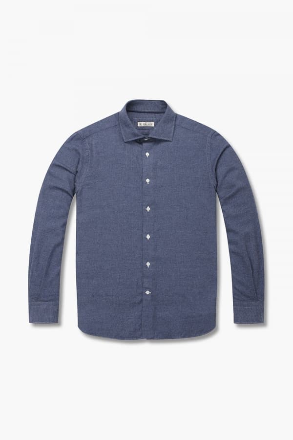 코튼 마이크로패턴 플란넬 셔츠 RE3FMBASH306R65