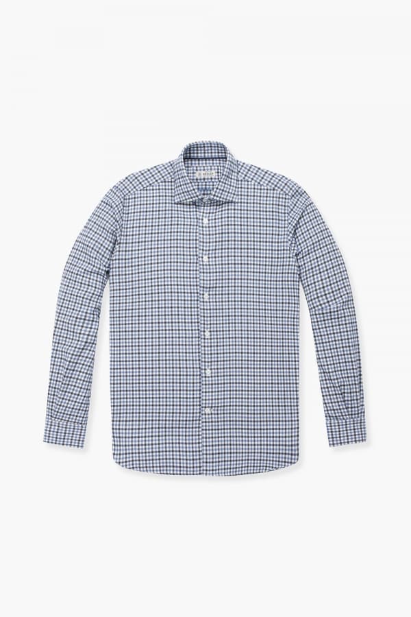 코튼 깅엄체크 플란넬 셔츠 RE3FMBASH308R65