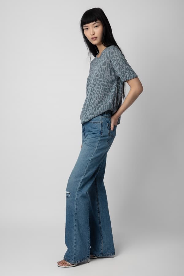 Evy Cut Denim Pants
