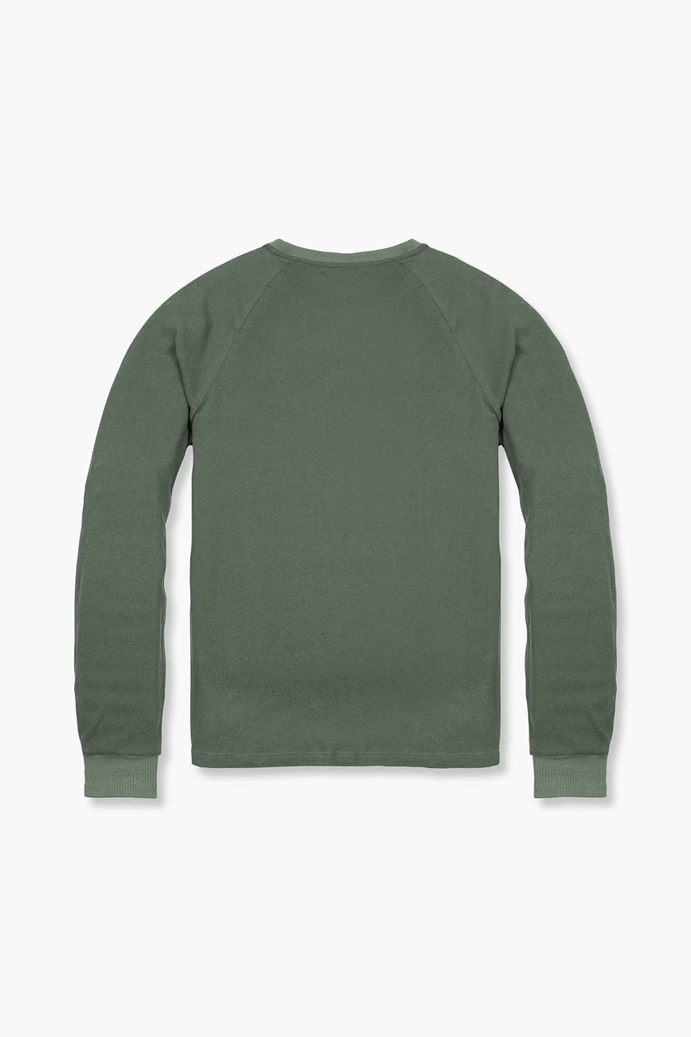 코튼 라운드 긴소매 래글런 티셔츠 카키 RE2SMBAPO101R77