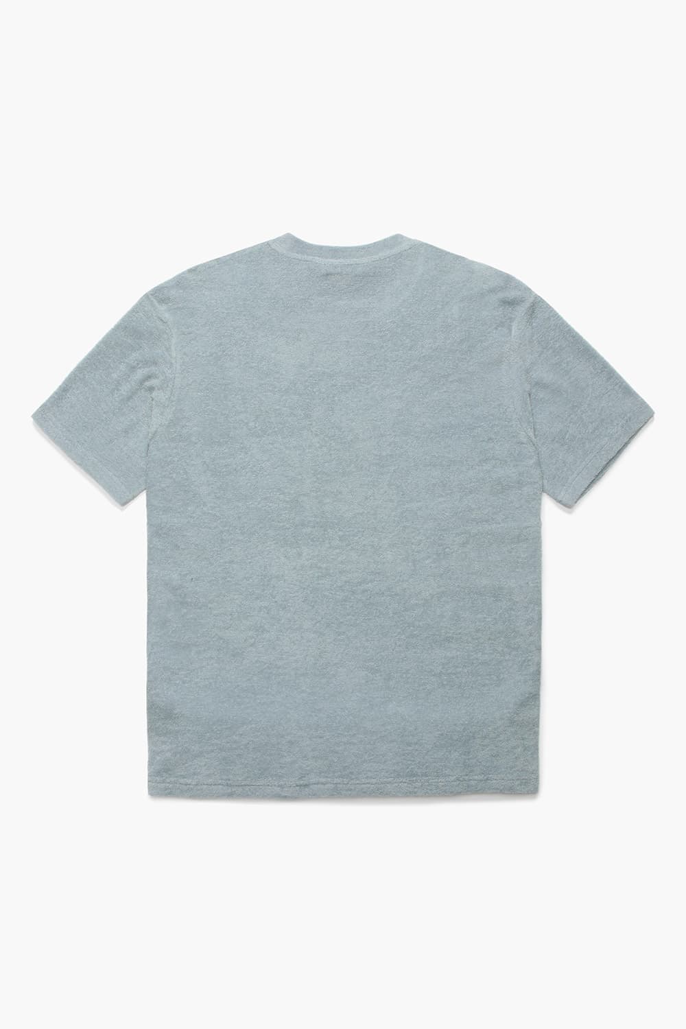 코튼 테리 라운드 반소매 티셔츠 라이트 블루 RE3SMBAPO251R60