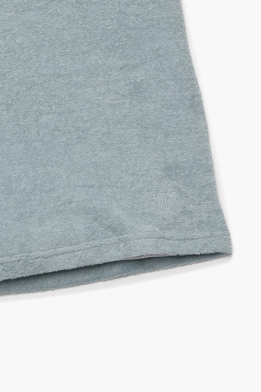 코튼 테리 라운드 반소매 티셔츠 라이트 블루 RE3SMBAPO251R60