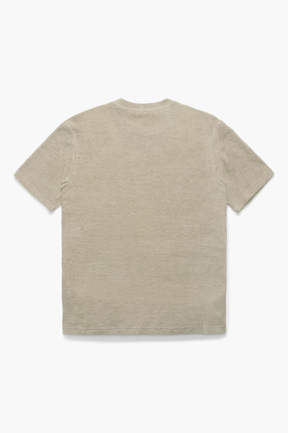 코튼 테리 라운드 반소매 티셔츠 베이지 RE3SMBAPO251R80