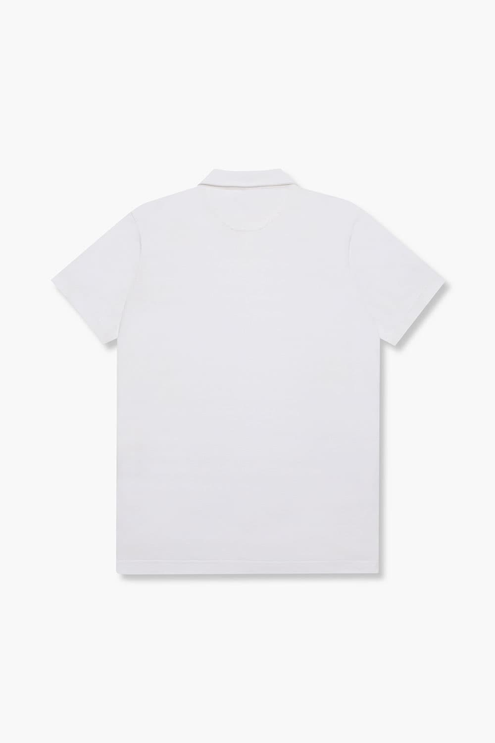 코튼 폴로 반소매 티셔츠 화이트 RE3SMBAPO501R01