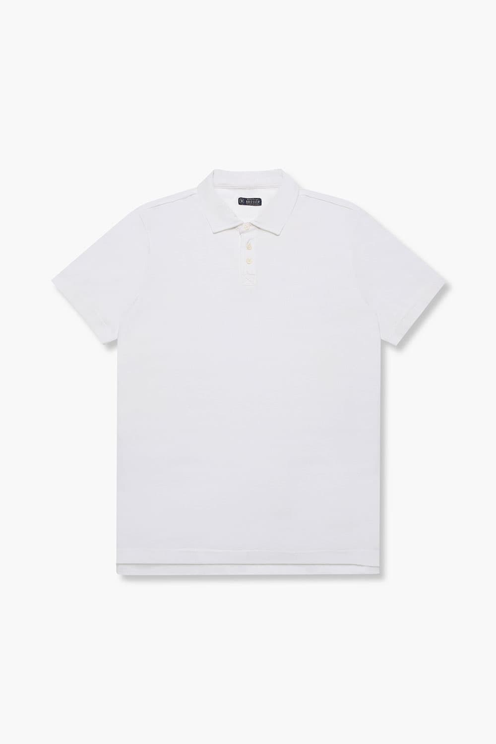 코튼 폴로 반소매 티셔츠 (노포켓) 화이트 RE3SMBAPO502R01