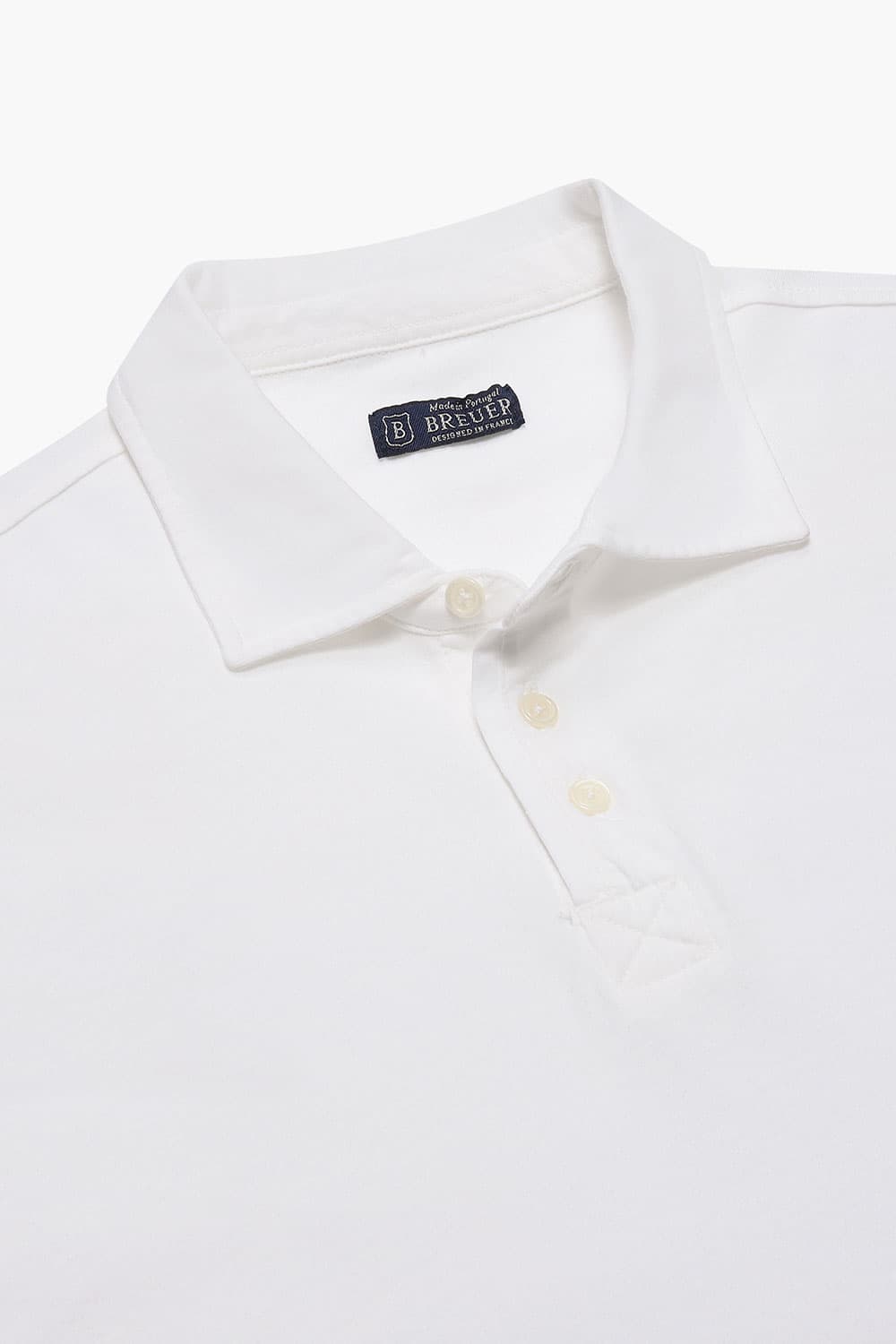 코튼 폴로 반소매 티셔츠 (노포켓) 화이트 RE3SMBAPO502R01