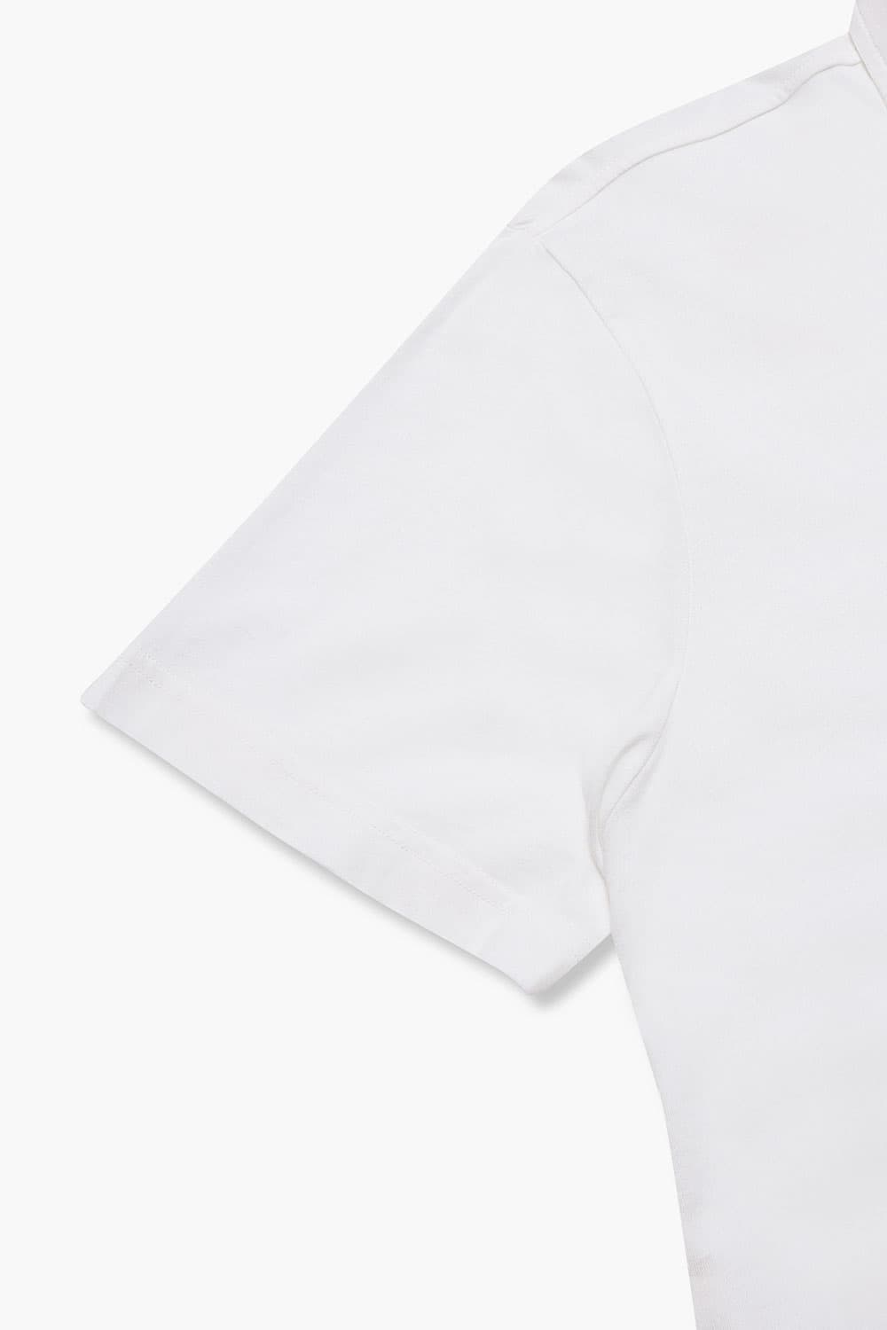 코튼 폴로 반소매 티셔츠 (노포켓) 화이트 RE3SMBAPO502R01