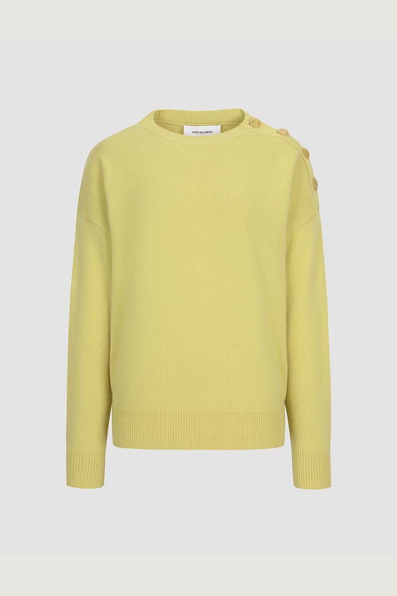 레귤러 숄더 버튼 니트 CE4SFYSTP016C10